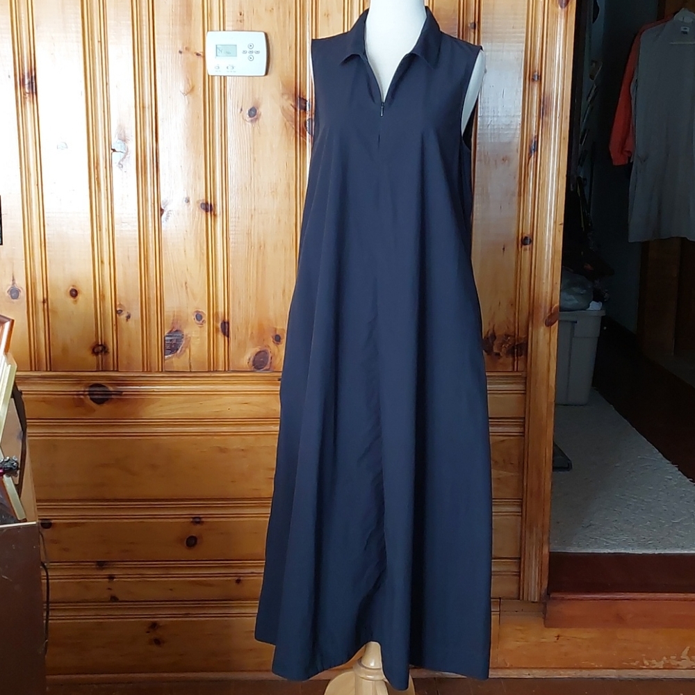 COS dark Navy /black Sleeveless Maxi Dress